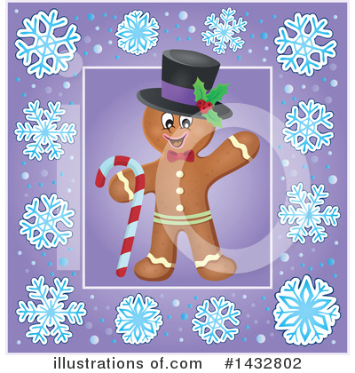 Royalty-Free (RF) Gingerbread Man Clipart Illustration by visekart - Stock Sample #1432802