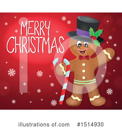 Royalty-Free (RF) Gingerbread Man Clipart Illustration by visekart - Stock Sample #1514930
