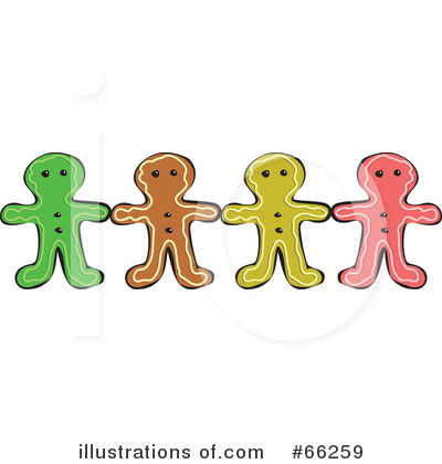 Royalty-Free (RF) Gingerbread Man Clipart Illustration by Prawny - Stock Sample #66259