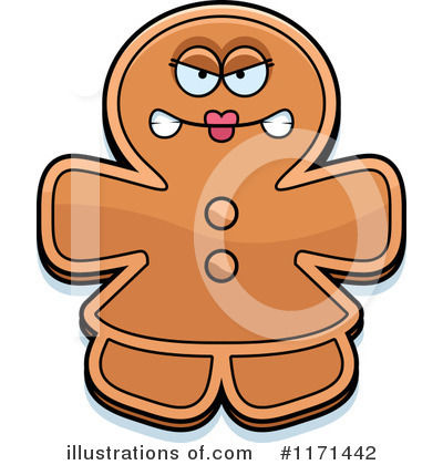 Gingerbread Woman Clipart #1171442 by Cory Thoman