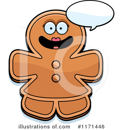Gingerbread Woman Clipart #1171446 by Cory Thoman