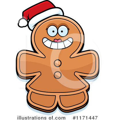 Royalty-Free (RF) Gingerbread Woman Clipart Illustration by Cory Thoman - Stock Sample #1171447