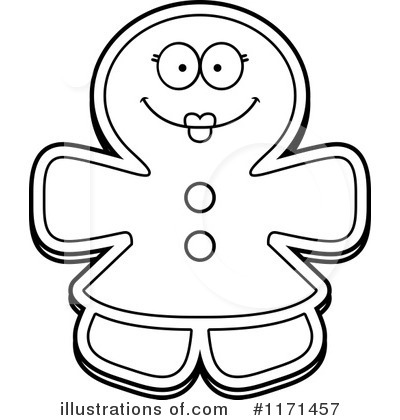 Royalty-Free (RF) Gingerbread Woman Clipart Illustration by Cory Thoman - Stock Sample #1171457