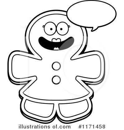 Royalty-Free (RF) Gingerbread Woman Clipart Illustration by Cory Thoman - Stock Sample #1171458