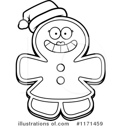 Royalty-Free (RF) Gingerbread Woman Clipart Illustration by Cory Thoman - Stock Sample #1171459
