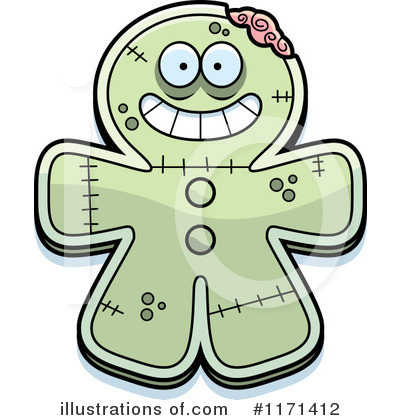 Royalty-Free (RF) Gingerbread Zombie Clipart Illustration by Cory Thoman - Stock Sample #1171412