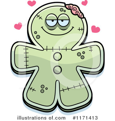 Royalty-Free (RF) Gingerbread Zombie Clipart Illustration by Cory Thoman - Stock Sample #1171413