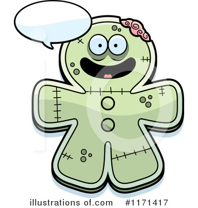 Royalty-Free (RF) Gingerbread Zombie Clipart Illustration by Cory Thoman - Stock Sample #1171417
