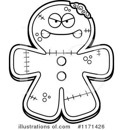 Royalty-Free (RF) Gingerbread Zombie Clipart Illustration by Cory Thoman - Stock Sample #1171426