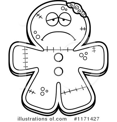Royalty-Free (RF) Gingerbread Zombie Clipart Illustration by Cory Thoman - Stock Sample #1171427