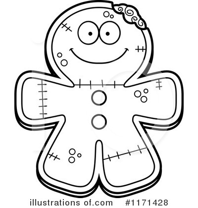 Royalty-Free (RF) Gingerbread Zombie Clipart Illustration by Cory Thoman - Stock Sample #1171428