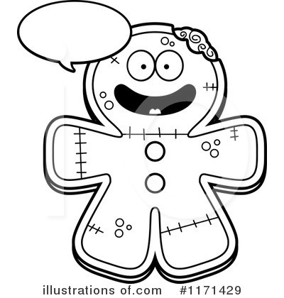 Royalty-Free (RF) Gingerbread Zombie Clipart Illustration by Cory Thoman - Stock Sample #1171429