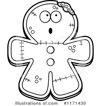 Royalty-Free (RF) Gingerbread Zombie Clipart Illustration by Cory Thoman - Stock Sample #1171430