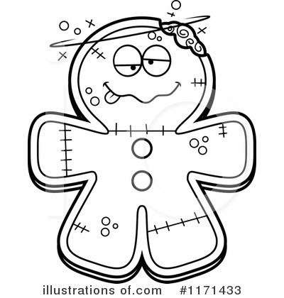 Royalty-Free (RF) Gingerbread Zombie Clipart Illustration by Cory Thoman - Stock Sample #1171433
