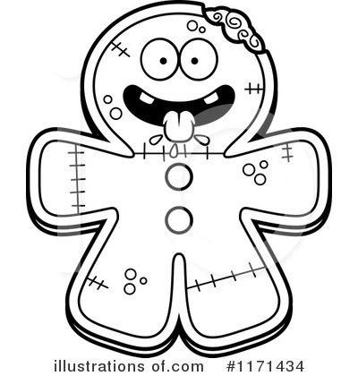 Royalty-Free (RF) Gingerbread Zombie Clipart Illustration by Cory Thoman - Stock Sample #1171434