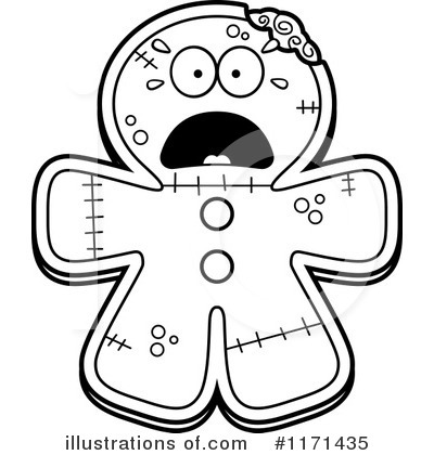 Royalty-Free (RF) Gingerbread Zombie Clipart Illustration by Cory Thoman - Stock Sample #1171435