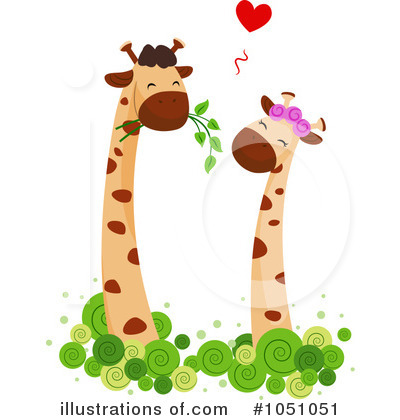 Royalty-Free (RF) Giraffe Clipart Illustration by BNP Design Studio - Stock Sample #1051051