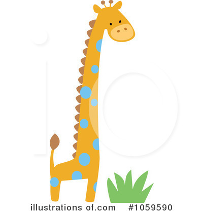 Royalty-Free (RF) Giraffe Clipart Illustration by peachidesigns - Stock Sample #1059590