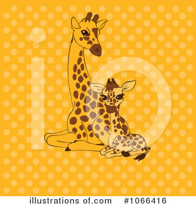 Royalty-Free (RF) Giraffe Clipart Illustration by Pushkin - Stock Sample #1066416