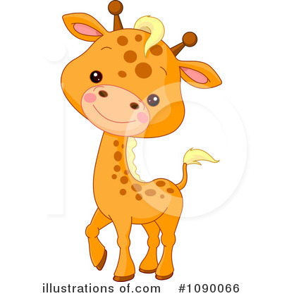 Royalty-Free (RF) Giraffe Clipart Illustration by Pushkin - Stock Sample #1090066