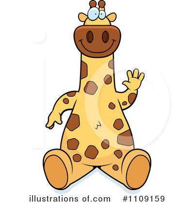 Giraffe Clipart #1109159 by Cory Thoman