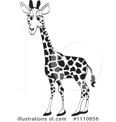 Royalty-Free (RF) Giraffe Clipart Illustration by Dennis Holmes Designs - Stock Sample #1110656