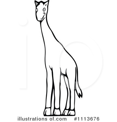 Royalty-Free (RF) Giraffe Clipart Illustration by Prawny Vintage - Stock Sample #1113676