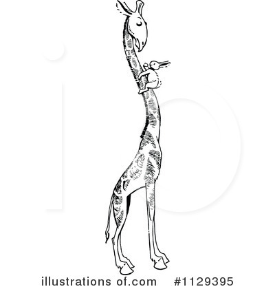 Royalty-Free (RF) Giraffe Clipart Illustration by Prawny Vintage - Stock Sample #1129395