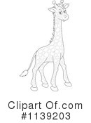 Giraffe Clipart #1139203 by Alex Bannykh