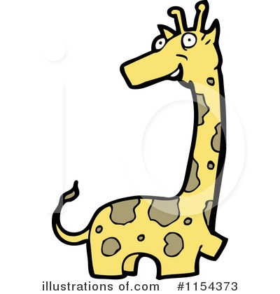 Royalty-Free (RF) Giraffe Clipart Illustration by lineartestpilot - Stock Sample #1154373