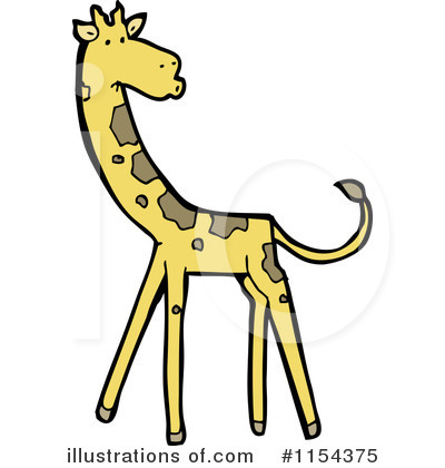 Royalty-Free (RF) Giraffe Clipart Illustration by lineartestpilot - Stock Sample #1154375