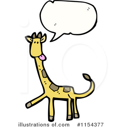 Royalty-Free (RF) Giraffe Clipart Illustration by lineartestpilot - Stock Sample #1154377
