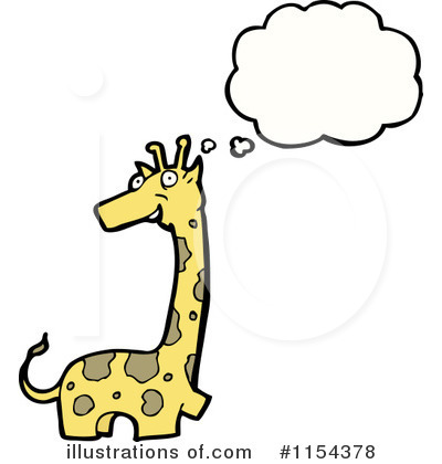 Royalty-Free (RF) Giraffe Clipart Illustration by lineartestpilot - Stock Sample #1154378