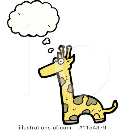 Royalty-Free (RF) Giraffe Clipart Illustration by lineartestpilot - Stock Sample #1154379