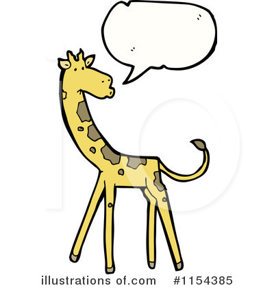 Royalty-Free (RF) Giraffe Clipart Illustration by lineartestpilot - Stock Sample #1154385