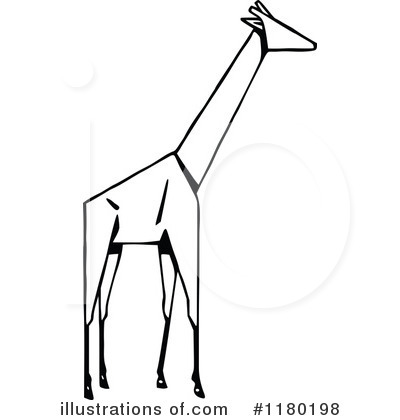 Royalty-Free (RF) Giraffe Clipart Illustration by Prawny Vintage - Stock Sample #1180198