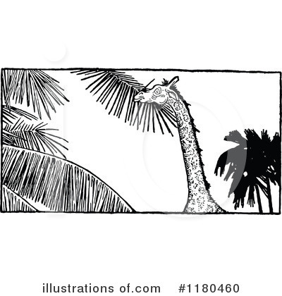 Royalty-Free (RF) Giraffe Clipart Illustration by Prawny Vintage - Stock Sample #1180460