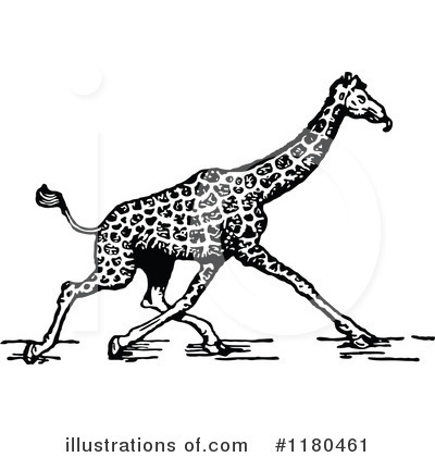 Giraffe Clipart #1180461 by Prawny Vintage