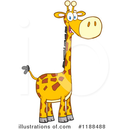 Royalty-Free (RF) Giraffe Clipart Illustration by Hit Toon - Stock Sample #1188488