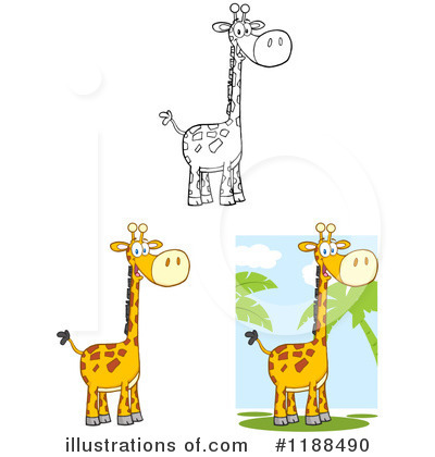 Giraffe Clipart #1188490 by Hit Toon