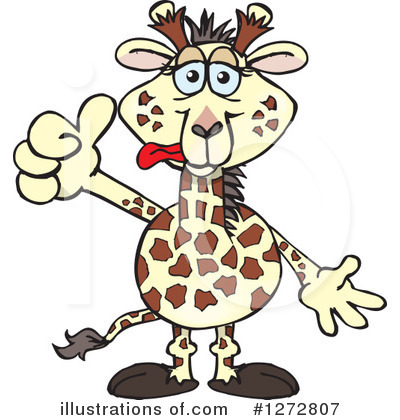 Giraffe Clipart #1272807 by Dennis Holmes Designs