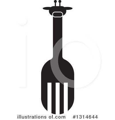 Royalty-Free (RF) Giraffe Clipart Illustration by Lal Perera - Stock Sample #1314644