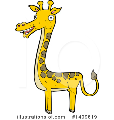 Giraffe Clipart #1409619 by lineartestpilot