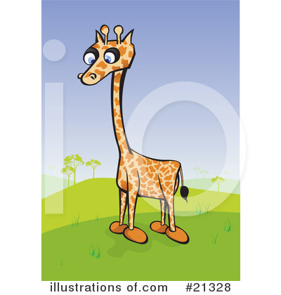 Royalty-Free (RF) Giraffe Clipart Illustration by Paulo Resende - Stock Sample #21328