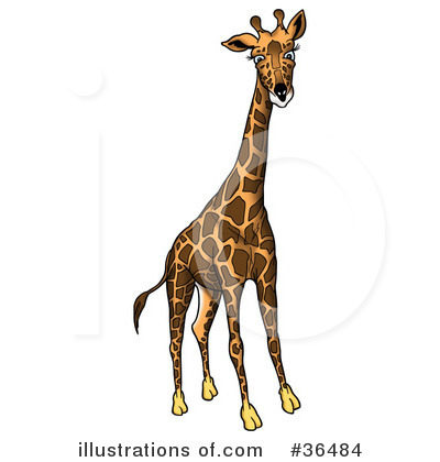 Royalty-Free (RF) Giraffe Clipart Illustration by dero - Stock Sample #36484