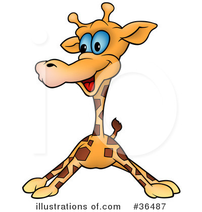 Royalty-Free (RF) Giraffe Clipart Illustration by dero - Stock Sample #36487