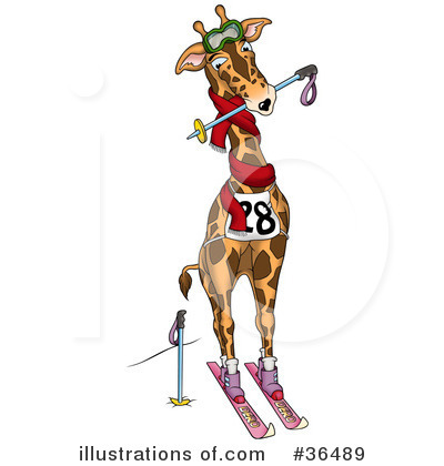 Royalty-Free (RF) Giraffe Clipart Illustration by dero - Stock Sample #36489