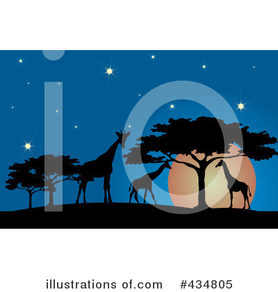 Royalty-Free (RF) Giraffe Clipart Illustration by Pams Clipart - Stock Sample #434805