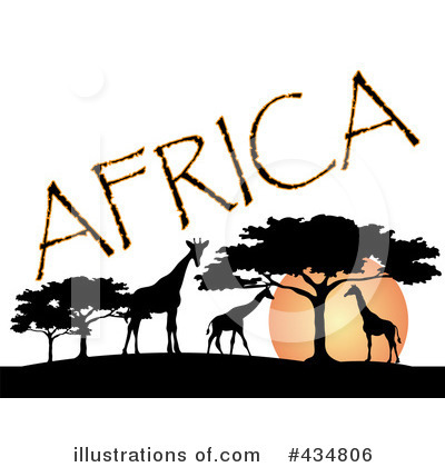 Royalty-Free (RF) Giraffe Clipart Illustration by Pams Clipart - Stock Sample #434806