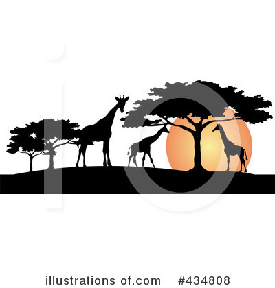 Royalty-Free (RF) Giraffe Clipart Illustration by Pams Clipart - Stock Sample #434808